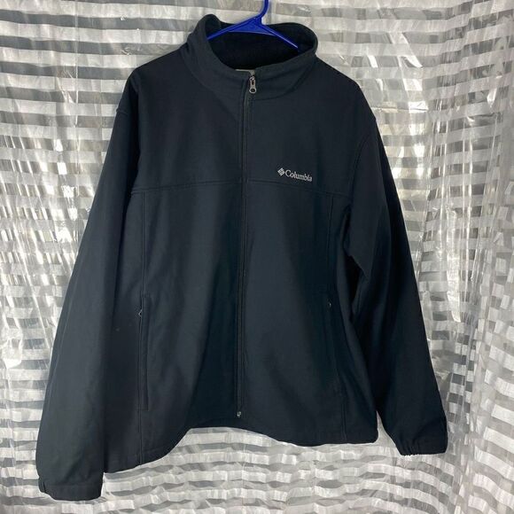 Columbia Black Zip Up Jacket - Picture 1 of 5